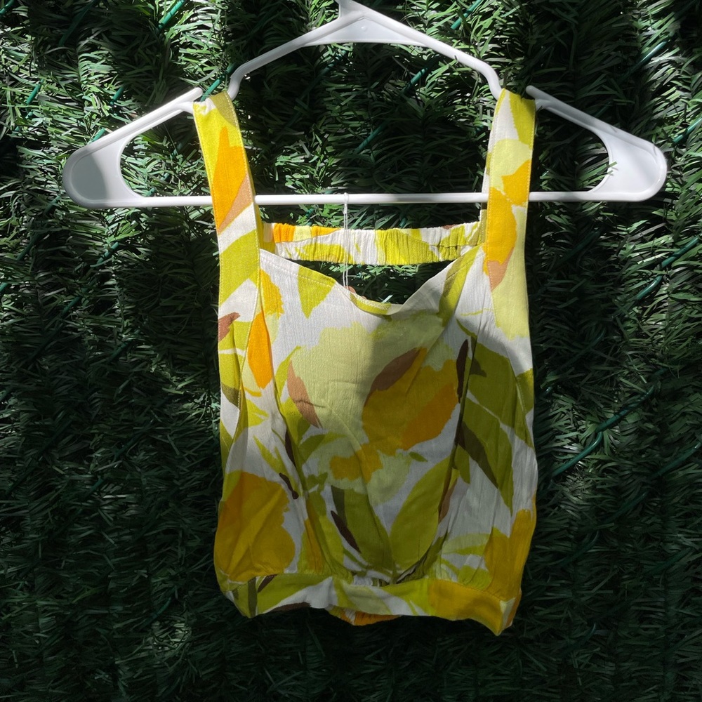 Open back cropped top